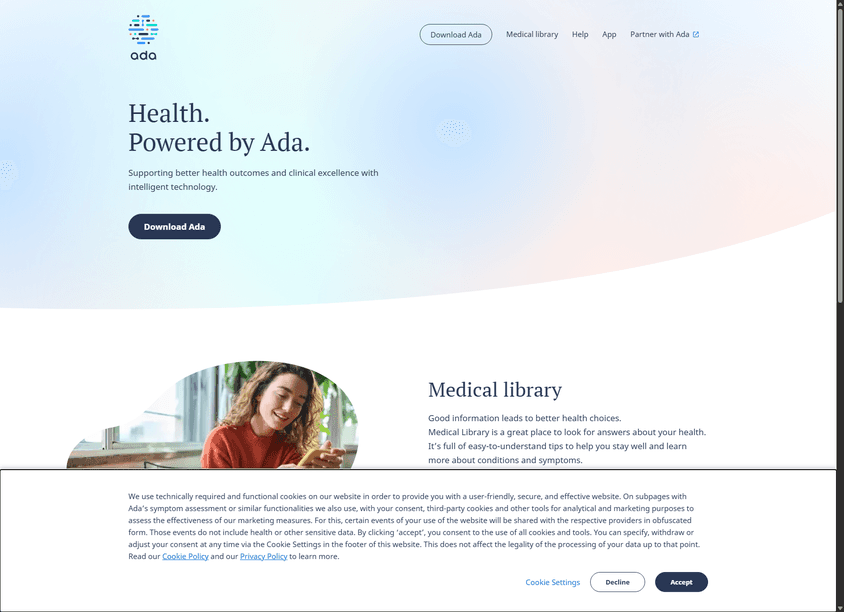Ada Health screenshot