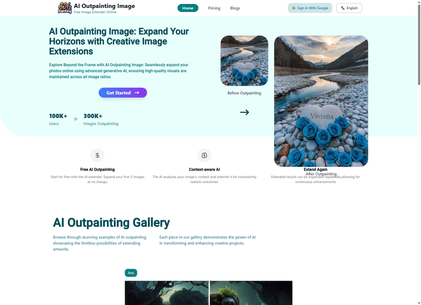 AI Outpainting Image screenshot