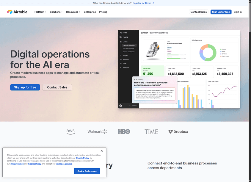 Airtable AI screenshot