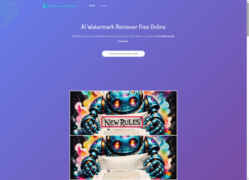 AI Watermark Remover Online screenshot