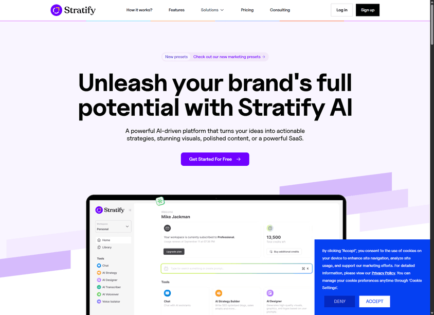 Stratify AI screenshot