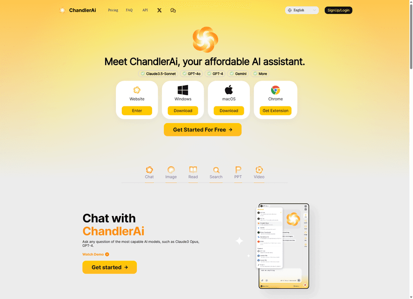 ChandlerAI screenshot
