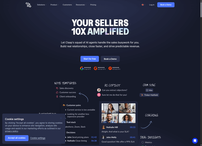 Claap 3.0 screenshot