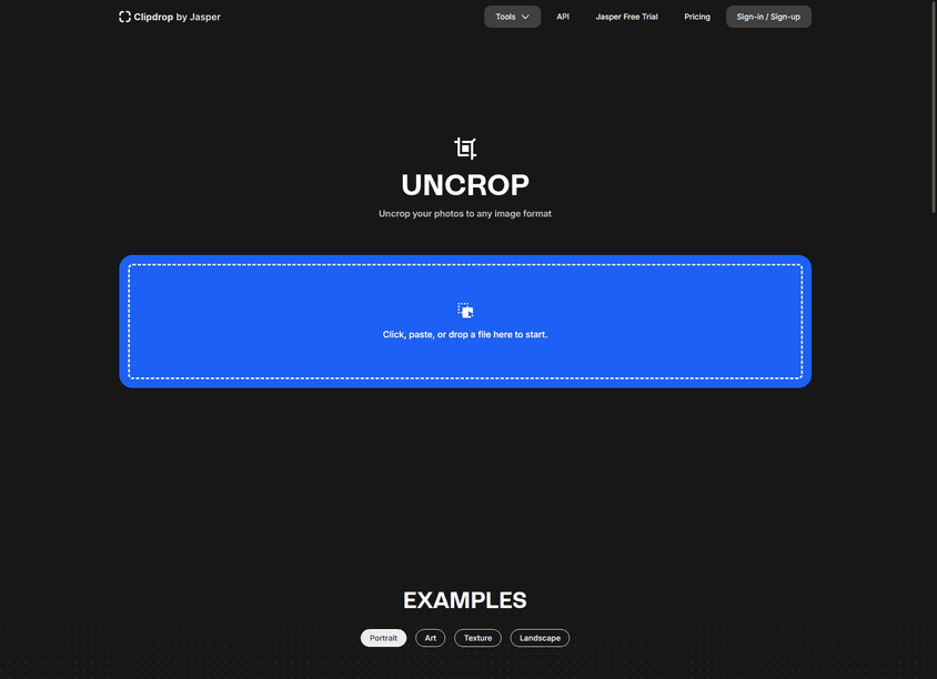 Uncrop by Stability AI screenshot