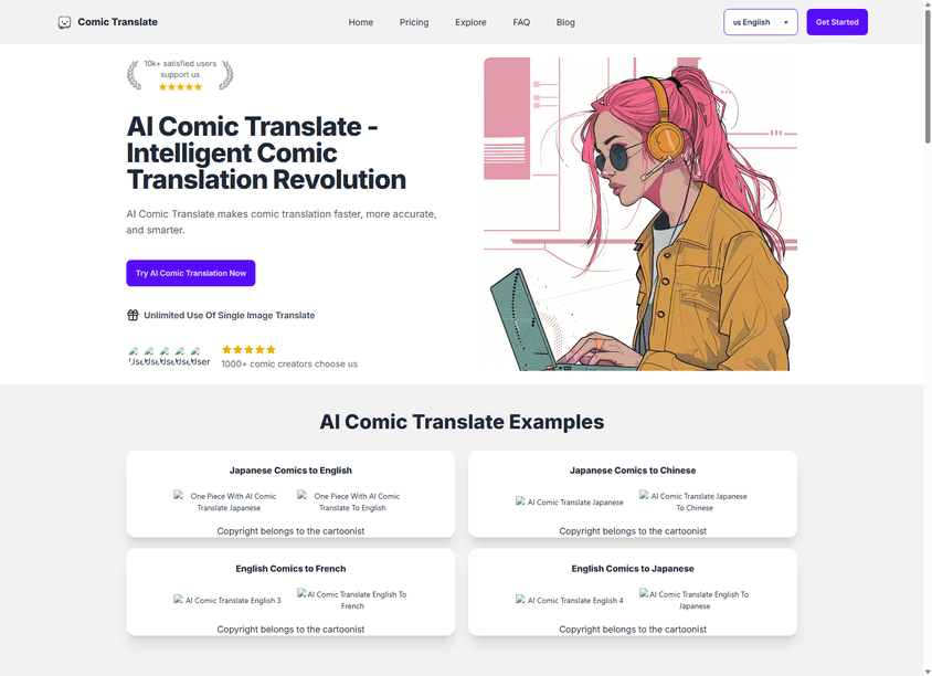 AI Comic Translate screenshot