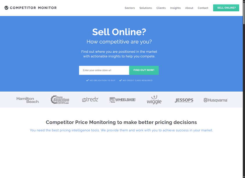 Competitor Monitor screenshot