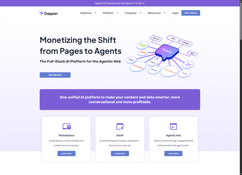 Dappier screenshot