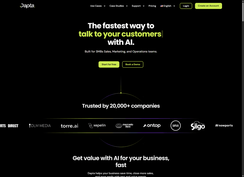 Dapta screenshot