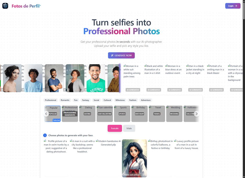 Fotos de Perfil screenshot