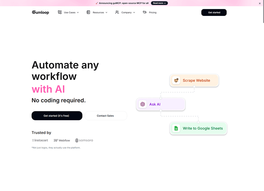 Gumloop screenshot