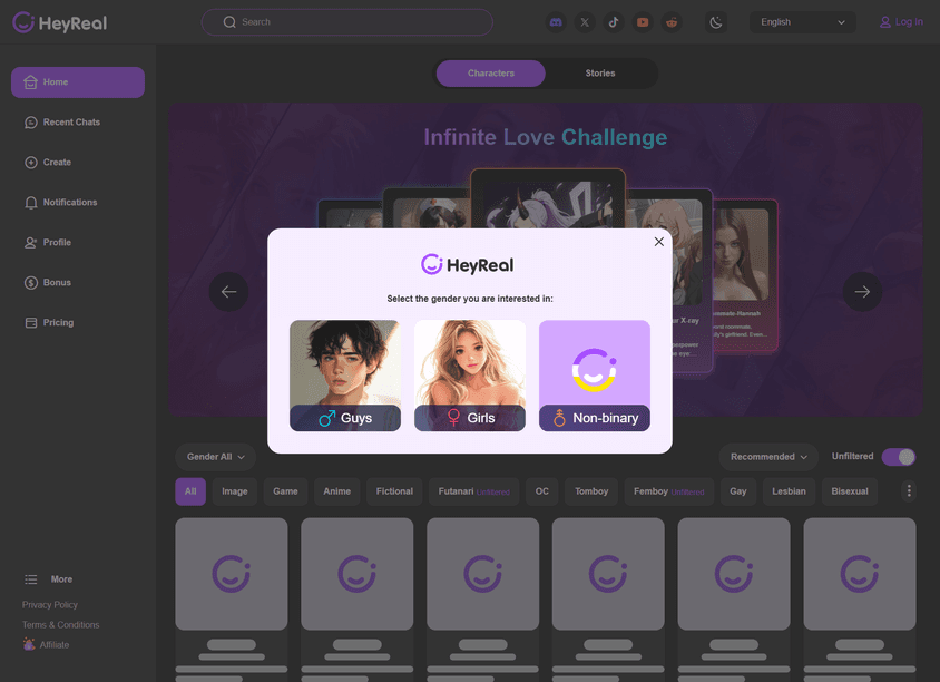 HeyReal AI screenshot