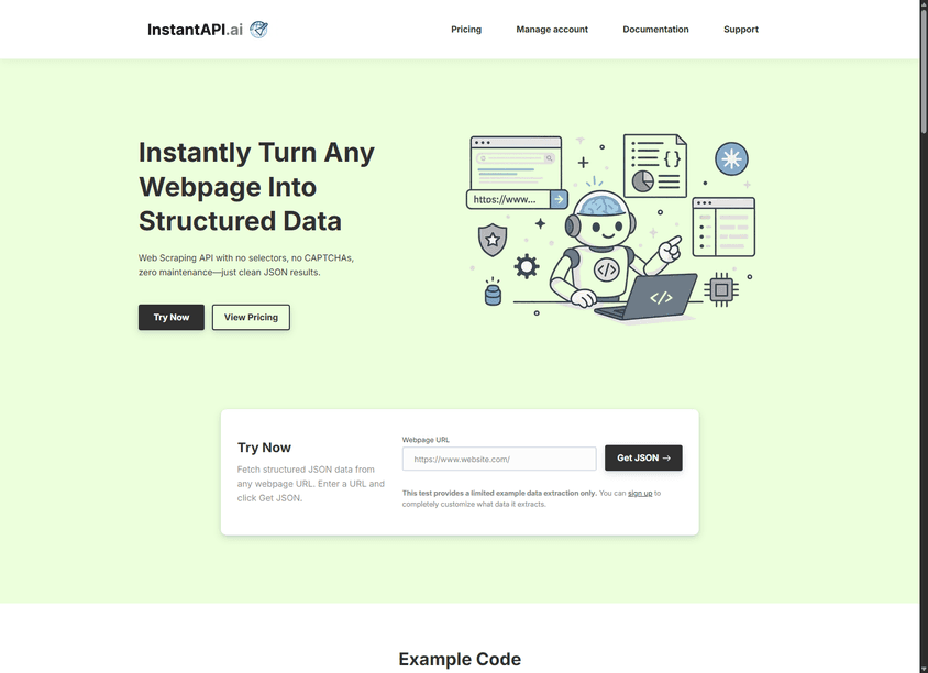 InstantAPI.ai screenshot