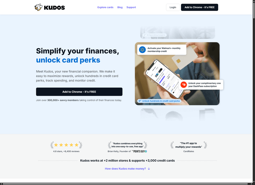 Kudos - Smart Wallet screenshot