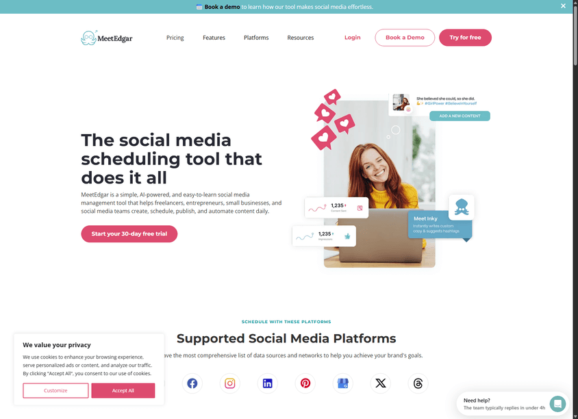 MeetEdgar screenshot