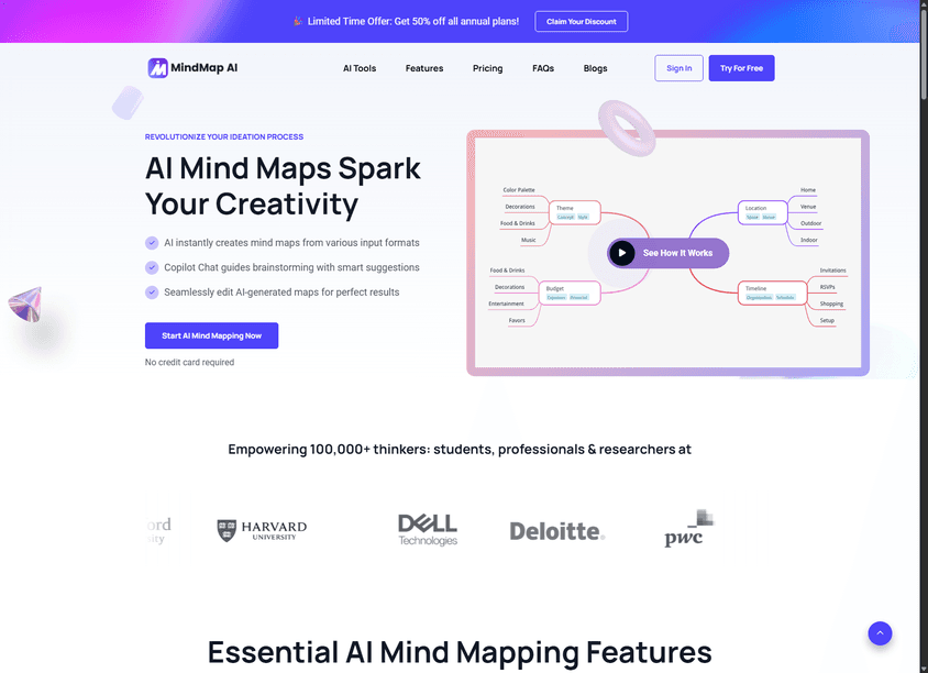 MindMap AI screenshot
