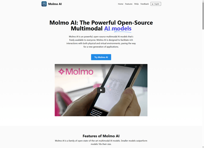 Molmo AI screenshot