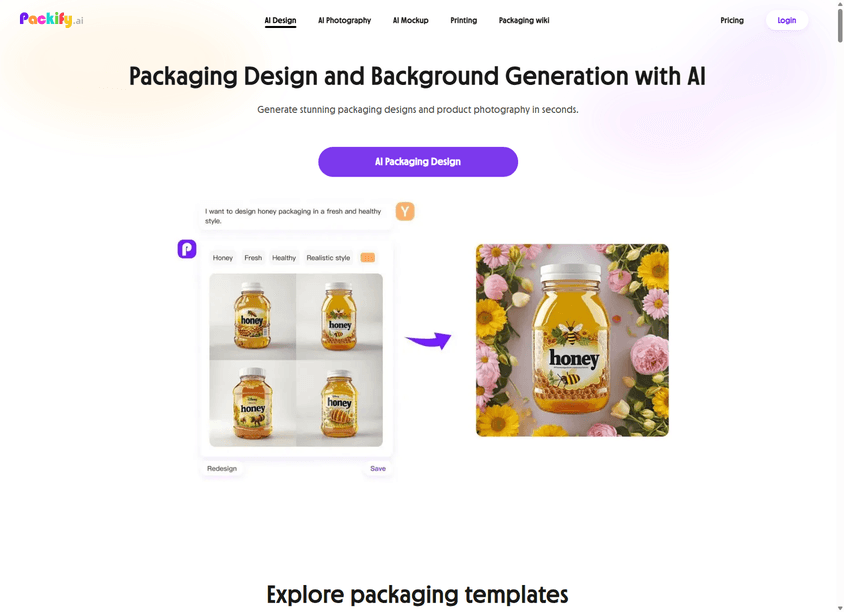 Packify.ai screenshot