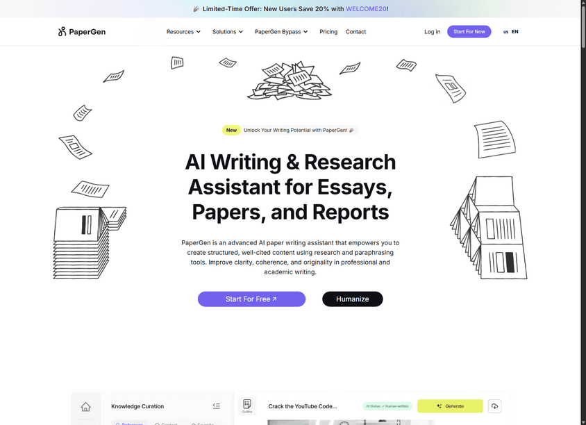 PaperGen screenshot