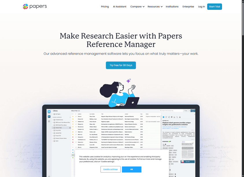 Papers AI Assistant screenshot