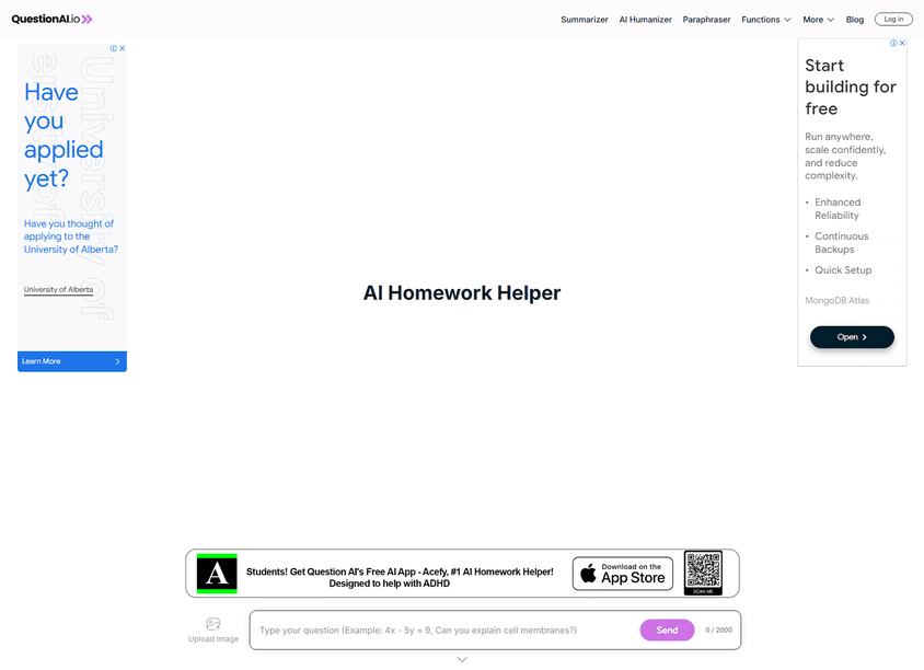 Question AI screenshot