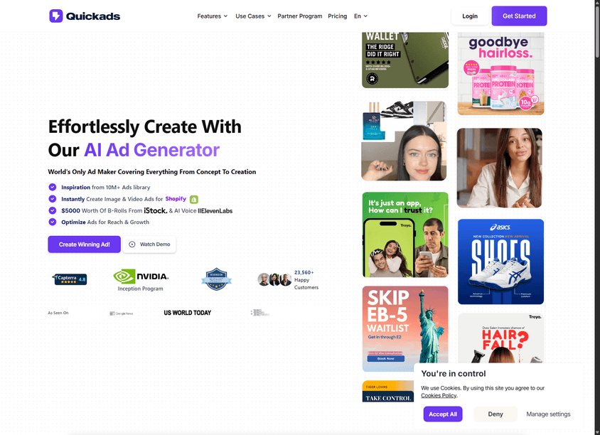 Quickads AI screenshot