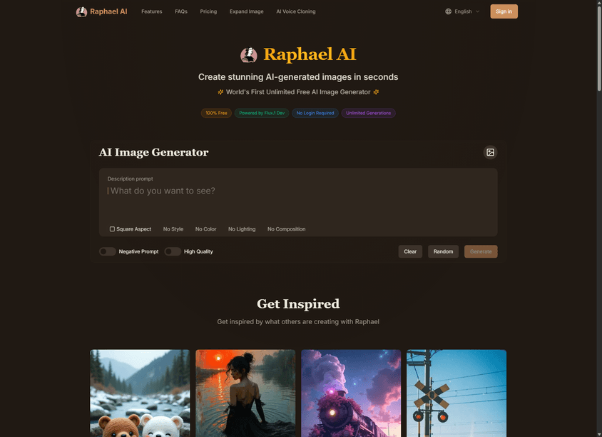 Raphael AI screenshot