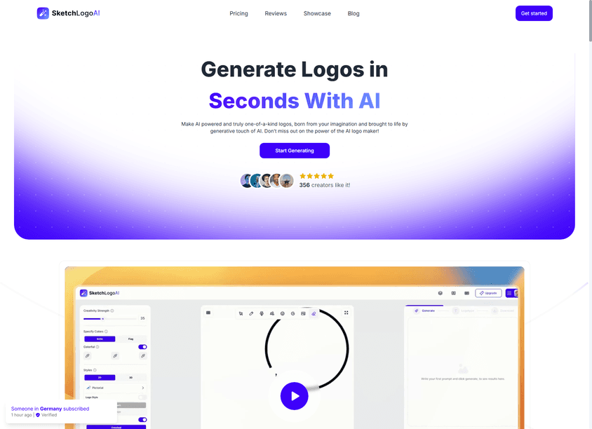Sketch Logo AI screenshot