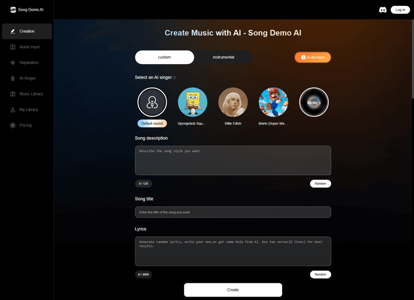 Song Demo AI screenshot