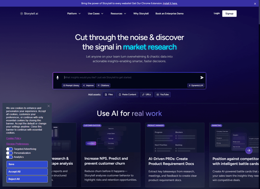 Storytell.ai screenshot