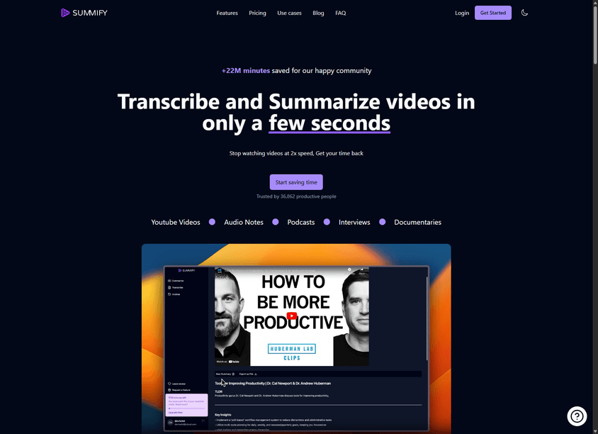 Summify screenshot