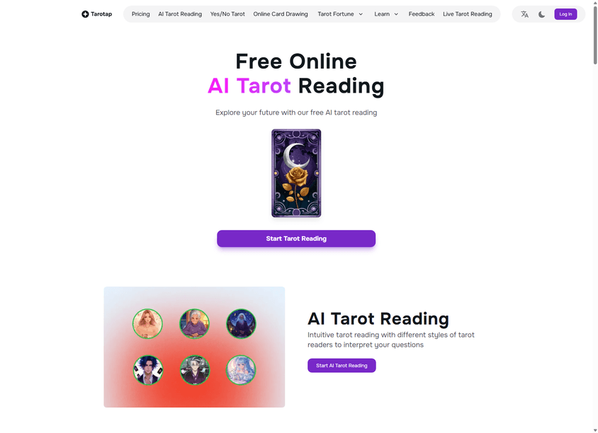 Tarotap screenshot