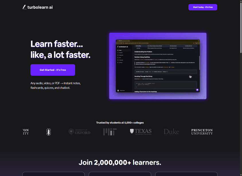 TurboLearn AI screenshot