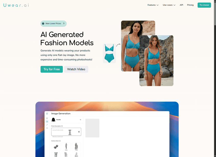 Uwear.ai screenshot