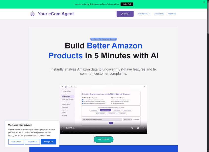 Your eCom Agent screenshot